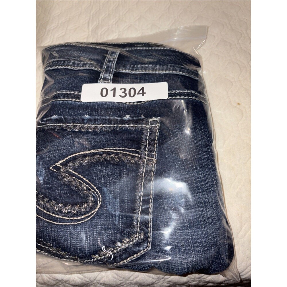 Silver Jeans Womens Size 24/30 Blue Denim Bootcut   Dark Wash - Picture 10 of 10
